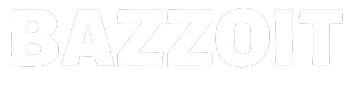 White 'Bazzoff' logo on a white background